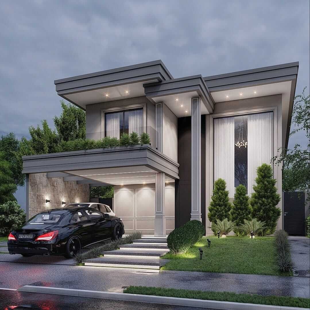 طراحی نمای مدرن برای ویلا